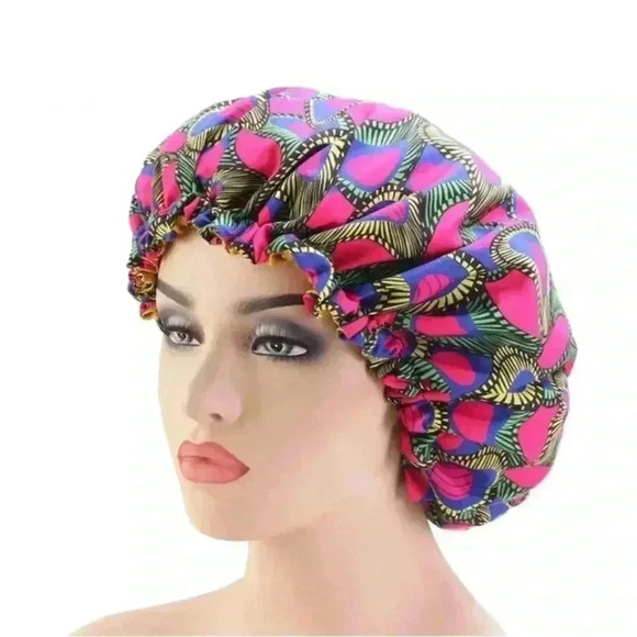 1 Adjustable Fashion AnkAra Print Lady Wide Band Night Sleep Bonnet - Picture 3 of 3